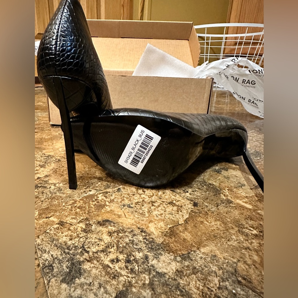 London Rag Urchin Croc High Stiletto Heel Pumps New in Box!!